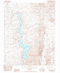 Haiwee Reservoirs 1982 topographic map thumbnail