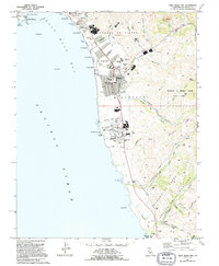 Half Moon Bay 1991 topographic map thumbnail