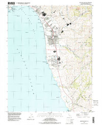 Half Moon Bay 1997 topographic map thumbnail