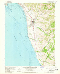 Half Moon Bay 1961 topographic map thumbnail