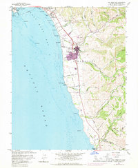 Half Moon Bay 1961 topographic map thumbnail