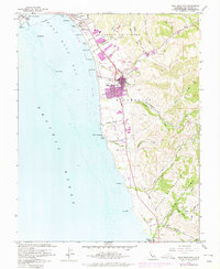 Half Moon Bay 1961 topographic map thumbnail