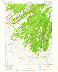 Hamlin Canyon 1951 topographic map thumbnail