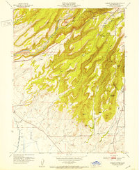 Hamlin Canyon 1951 topographic map thumbnail