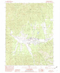 Hayfork 1982 topographic map thumbnail