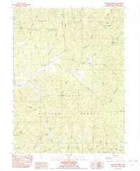 Hayfork Summit 1982 topographic map preview