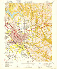 Hayward 1950 topographic map thumbnail
