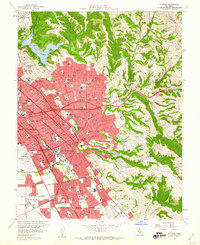 Hayward 1959 topographic map thumbnail