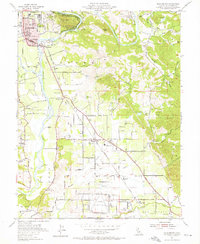 Healdsburg 1955 topographic map preview