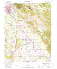 Healdsburg 1955 topographic map thumbnail