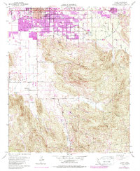 Hemet 1953 topographic map thumbnail