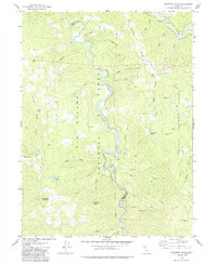 Hennessy Peak 1979 topographic map thumbnail