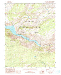Hetch Hetchy Reservoir 1990 topographic map thumbnail