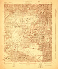 Hollywood 1924 topographic map preview