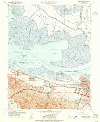 Honker Bay 1953 topographic map thumbnail