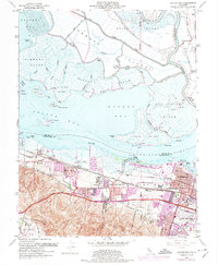 Honker Bay 1953 topographic map thumbnail