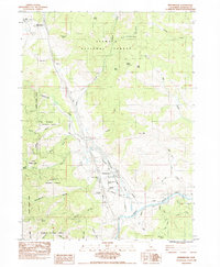 Hornbrook 1984 topographic map thumbnail