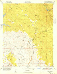 Hornitos 1949 topographic map thumbnail