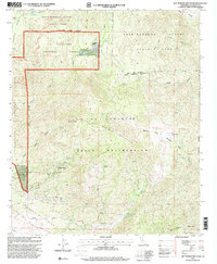 Hot Springs Mountain 1960 topographic map thumbnail