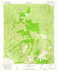 Hot Springs Mtn. 1960 topographic map thumbnail