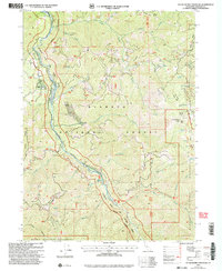 Huckleberry Mountain 2001 topographic map thumbnail