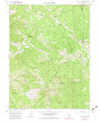 Hull Mountain 1967 topographic map thumbnail
