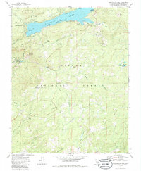 Huntington Lake 1982 topographic map thumbnail