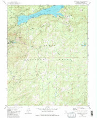 Huntington Lake 1982 topographic map thumbnail