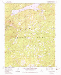 Huntington Lake 1982 topographic map thumbnail