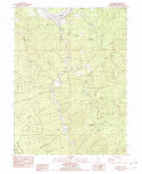 Hyampom 1982 topographic map thumbnail