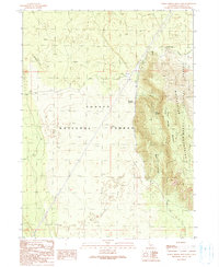 Indian Spring Mountain 1990 topographic map thumbnail