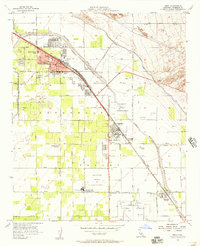 Indio 1956 topographic map preview