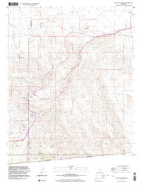 In-ko-pah Gorge 1997 topographic map thumbnail