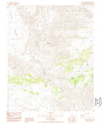 Jackass Canyon 1988 topographic map thumbnail