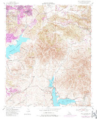 Jamul Mountains 1955 topographic map thumbnail