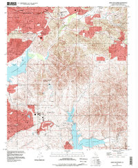 Jamul Mountains 1994 topographic map thumbnail