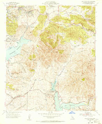 Jamul Mountains 1955 topographic map thumbnail