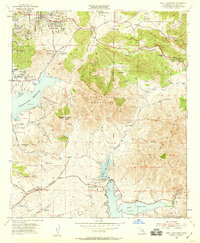Jamul Mountains 1955 topographic map thumbnail