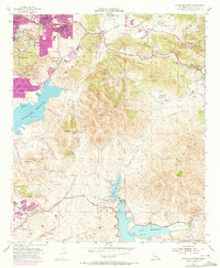 Jamul Mountains 1955 topographic map thumbnail