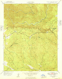 Jawbone Ridge 1949 topographic map thumbnail