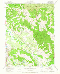 Jimtown 1955 topographic map thumbnail