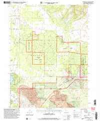 Juniper Flat 2001 topographic map thumbnail