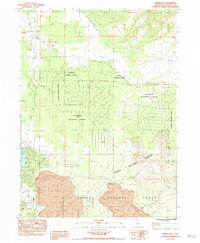 Juniper Flat 1984 topographic map thumbnail