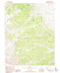 Juniper Mtn 1987 topographic map thumbnail
