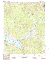 Kaweah 1986 topographic map thumbnail