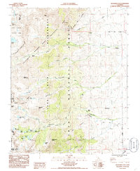 Kearsarge Peak 1985 topographic map thumbnail