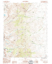 Kearsarge Peak 1992 topographic map thumbnail