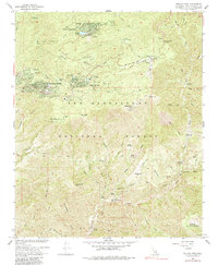 Keller Peak 1967 topographic map preview