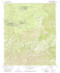 Keller Peak 1967 topographic map thumbnail