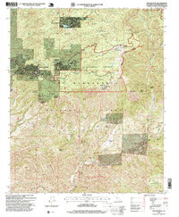 Keller Peak 1996 topographic map thumbnail